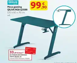 Alcampo QILIVE Mesa gaming oferta