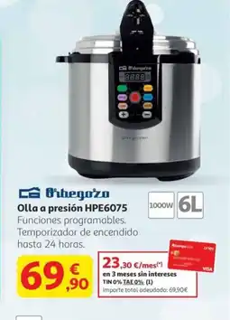 Alcampo Olla a presión hpe6075 oferta