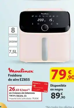 Alcampo MOULINEX Freidora de aire EZ855 oferta