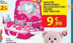 Alcampo ONE TWO FUN Maletín profesiones belleza/doctor/ cocina oferta