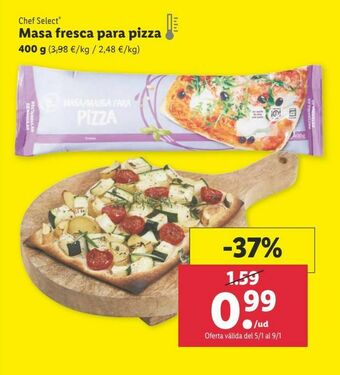 Lidl Masa de pizza oferta