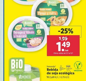 Lidl Bebida de soja oferta