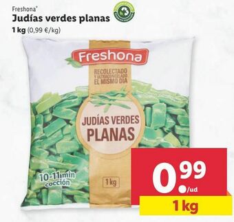 Lidl Judías verdes freshona oferta