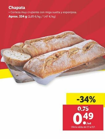 Lidl Chapata oferta