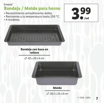Lidl Bandeja de horno ernesto oferta