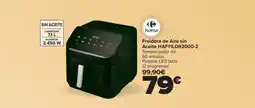Carrefour Freidora de Aire sin Aceite HAF11LDR2000-2 oferta