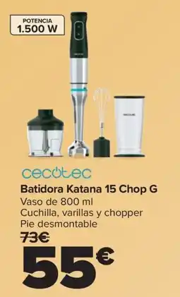 Carrefour CECOTEC Batidora Katana 15 Chop G oferta