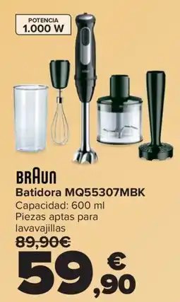Carrefour BRAUN Batidora MQ55307MBK oferta
