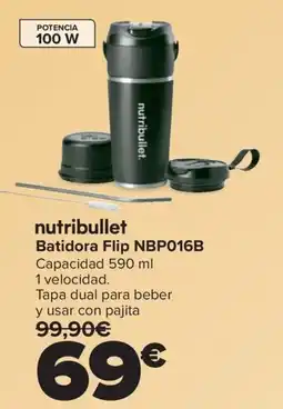 Carrefour NUTRIBULLET Batidora Flip NBP016B oferta