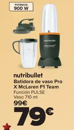 Carrefour NUTRIBULLET Batidora de vaso Pro X McLaren F1 Team oferta