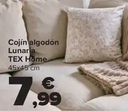 Carrefour TEX HOME Cojín algodón Lunaria oferta