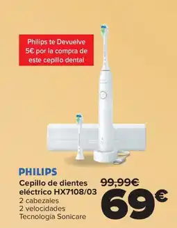 Carrefour PHILIPS Cepillo de dientes eléctrico HX7108/03 oferta