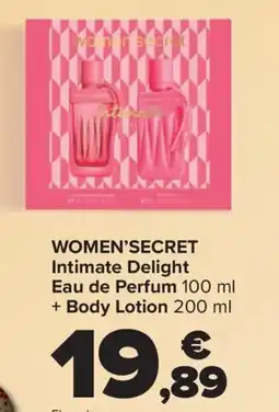 Carrefour WOMEN'SECRET Intimate Delight Eau de Perfum + Body Lotion oferta