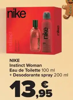 Carrefour NIKE Instinct Woman Eau de Toilette + Desodorante spray oferta