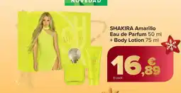 Carrefour SHAKIRA Amarillo Eau de Parfum + Body Lotion oferta