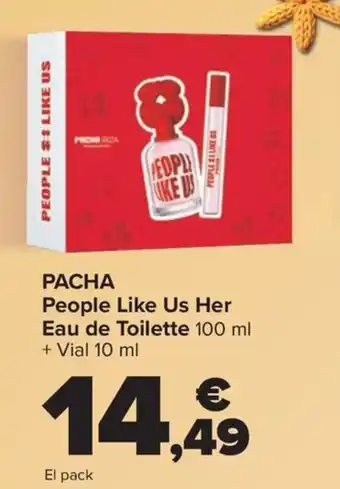 Carrefour PACHA People Like Us Her Eau de Toilette + Vial oferta