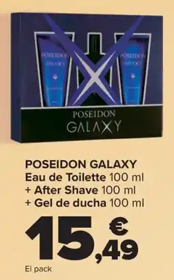 Carrefour POSEIDON GALAXY Eau de Toilette + After Shave + Gel de ducha oferta