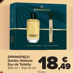 Carrefour SPRINGFIELD Golden Attitude Eau de Toilette + Vial oferta