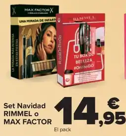 Carrefour RIMMEL O MAX FACTOR Set Navidad oferta