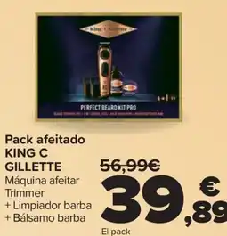 Carrefour KING C GILLETTE Pack afeitado oferta