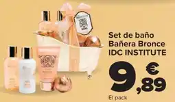 Carrefour IDC INSTITUTE Set de baño Bañera Bronce oferta