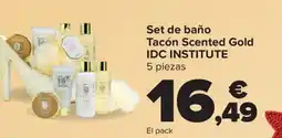 Carrefour IDC INSTITUTE Set de baño Tacón Scented Gold oferta