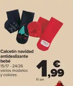 Carrefour Calcetín navidad antideslizante bebé oferta