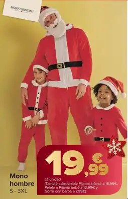 Carrefour Mono hombre S - 3XL oferta