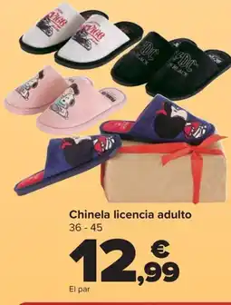 Carrefour Chinela licencia adulto oferta
