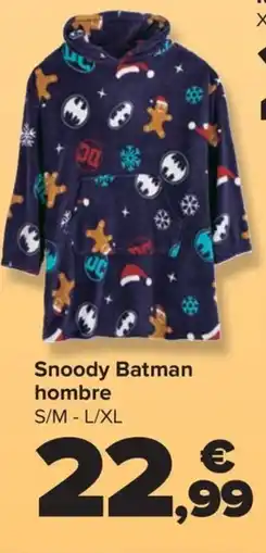 Carrefour Snoody Batman hombre oferta