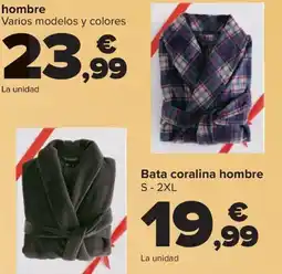 Carrefour Bata coralina hombre S-2XL oferta