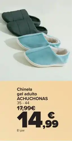 Carrefour ACHUCHONAS Chinela gel adulto oferta