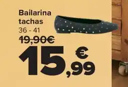 Carrefour Bailarina tachas 36-41 oferta