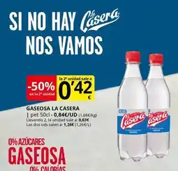 Supermercados MAS La casera - gaseosa oferta