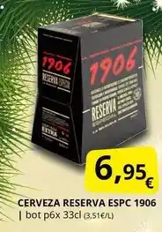 Supermercados MAS 1906 - cerveza reserva oferta