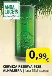 Supermercados MAS Alhambra - cerveza reserva 1925 oferta