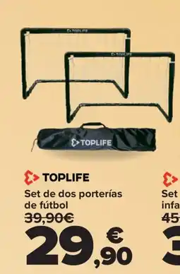 Carrefour TOPLIFE Set de dos porterías de fútbol oferta