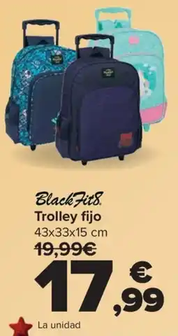 Carrefour BLACK FITS Trolley fijo oferta