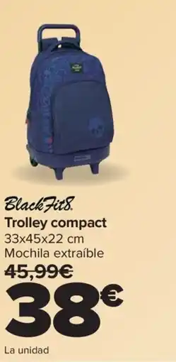 Carrefour BLACKFITS Trolley compact oferta