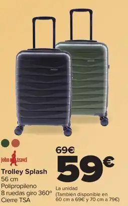 Carrefour JOHN TRAVEL Trolley Splash oferta