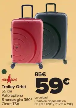 Carrefour JOHN TRAVEL Trolley Orbit oferta