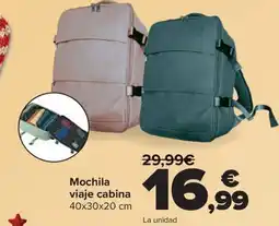 Carrefour Mochila viaje cabina oferta