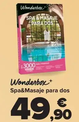 Carrefour WONDERBOX Spa&Masaje para dos oferta