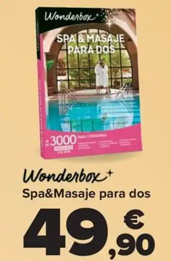 Carrefour WONDERBOX Spa&Masaje para dos oferta