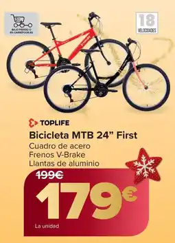 Carrefour TOPLIFE Bicicleta MTB 24" First oferta