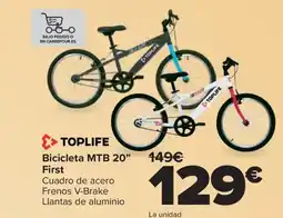 Carrefour TOPLIFE Bicicleta MTB 20” First oferta