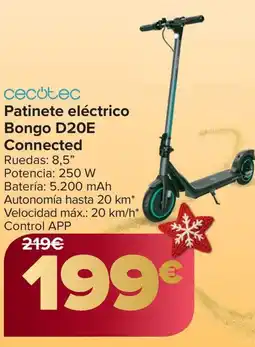Carrefour CECOTEC Patinete eléctrico Bongo D20E Connected oferta