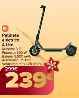 Carrefour XIAOMI Patinete eléctrico 4 Lite oferta