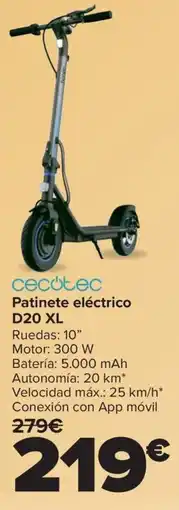 Carrefour CECOTEC Patinete eléctrico D20 XL oferta