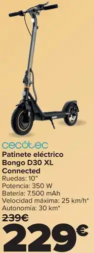 Carrefour CECOTEC Patinete eléctrico Bongo D30 XL Connected oferta
